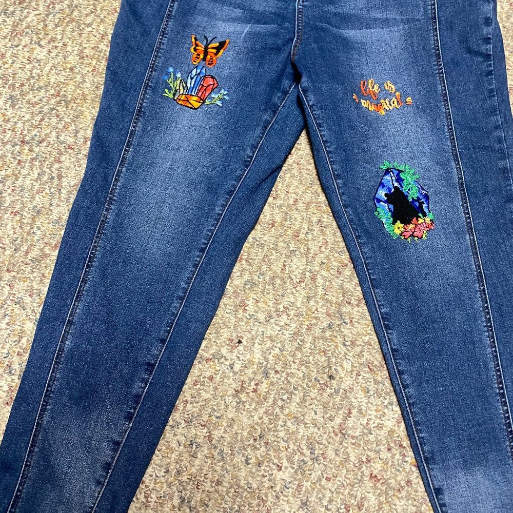 Embroidered Jeans
